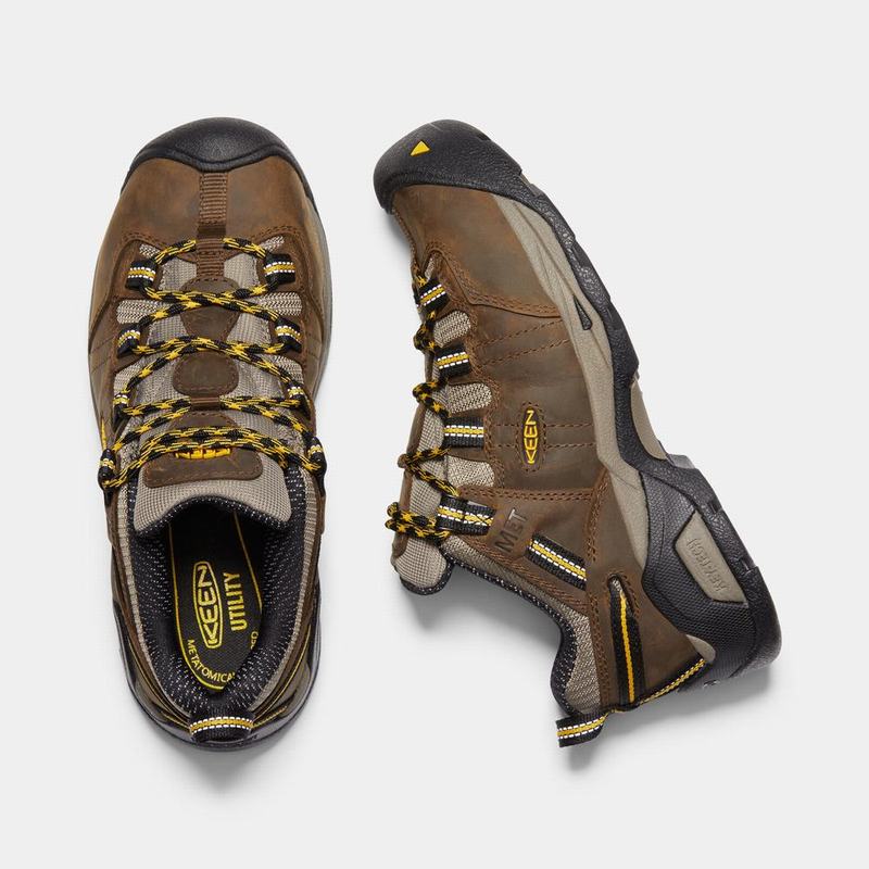 Keen Detroit Xt Int. Met Steel Toe - Kadın Iş Ayakkabısı - Kahverengi/Altın - Türkiye (485236ILH)